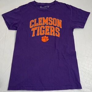 The Victory Clemson Tigers purple and orange crew neck short sleeve t-shirt